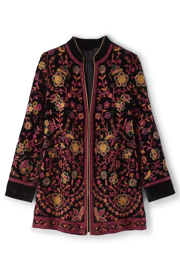 Women Astrid Velvet Jacket Black Soft Surroundings Jackets and Coats Women Astrid Velvet Jacket Black Soft Surroundings Jackets and Coats