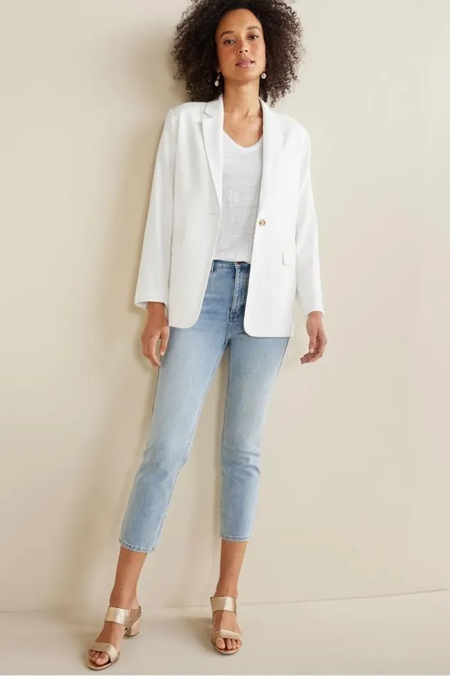 Women Aubrey Linen Slub Tee Pink Peacock Soft Surroundings Tops Women Aubrey Linen Slub Tee Pink Peacock Soft Surroundings Tops