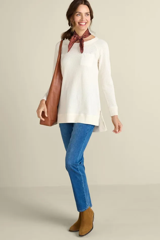 Women Autumn Waffle Tunic Seaport Soft Surroundings Tops Women Autumn Waffle Tunic Seaport Soft Surroundings Tops