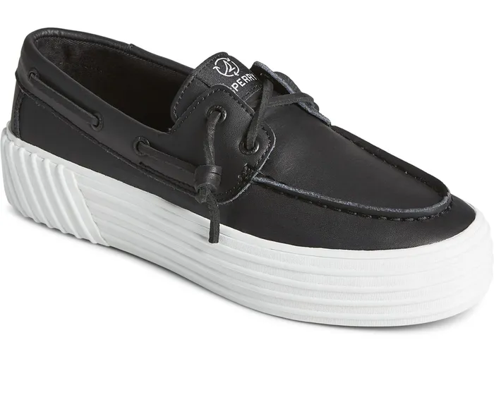 Women Bahama 20 Leather Platform Sneaker Black Sperry Sneakers Women Bahama 20 Leather Platform Sneaker Black Sperry Sneakers