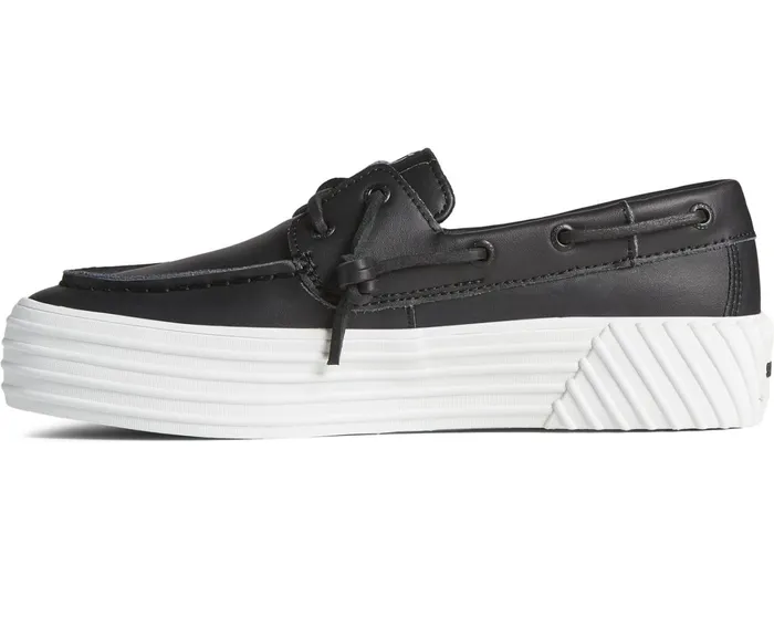 Women Bahama 20 Leather Platform Sneaker Black Sperry Sneakers Women Bahama 20 Leather Platform Sneaker Black Sperry Sneakers