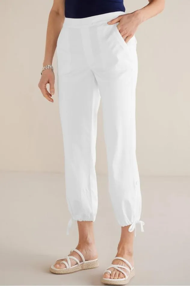 Women Barbados Convertible Crop Pants Navy Soft Surroundings Pants