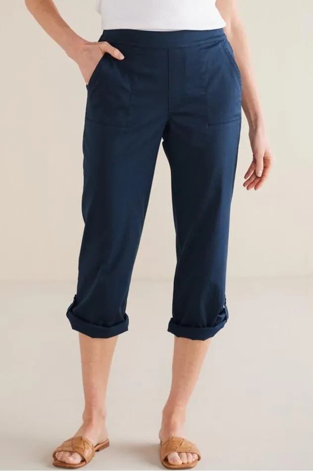Women Barbados Convertible Crop Pants Navy Soft Surroundings Pants Women Barbados Convertible Crop Pants Navy Soft Surroundings Pants