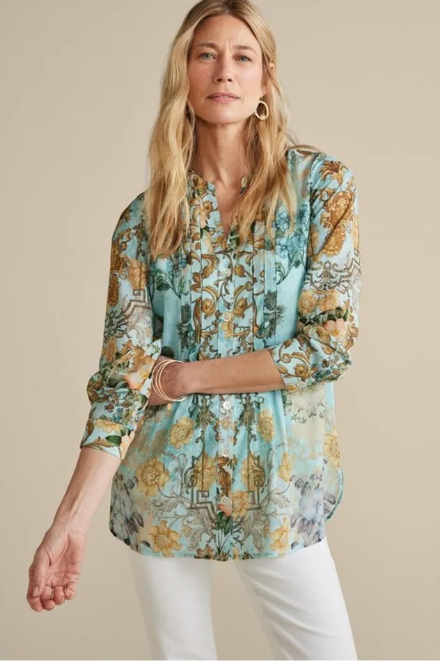 Women Baroque Top and Cami Multi Floral Soft Surroundings Tops