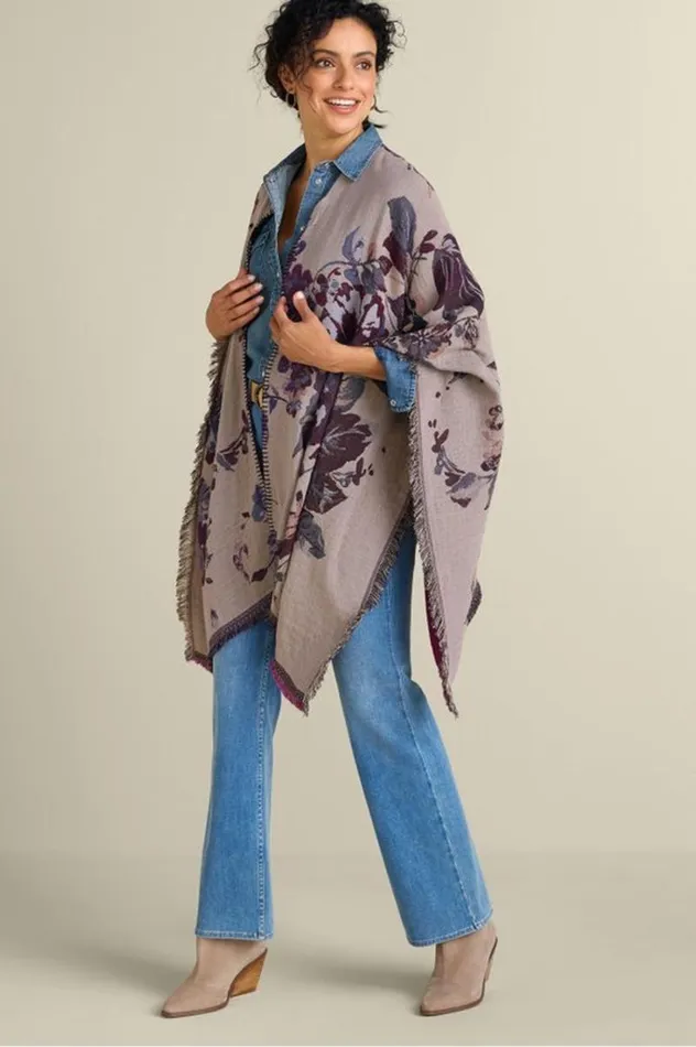 Women Beatrix Floral Wrap Midnight Multi Soft Surroundings Toppers