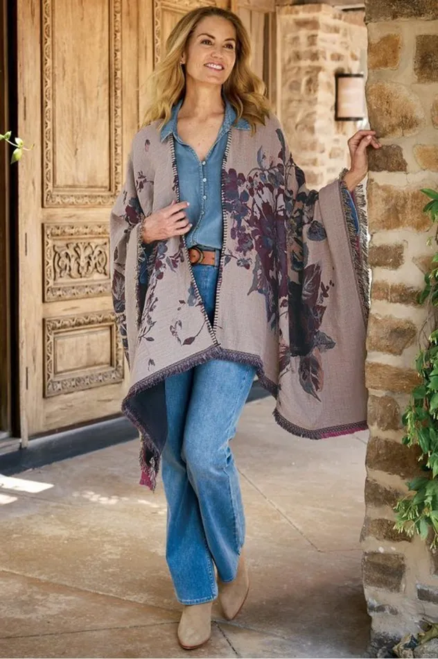 Women Beatrix Floral Wrap Midnight Multi Soft Surroundings Toppers Women Beatrix Floral Wrap Midnight Multi Soft Surroundings Toppers