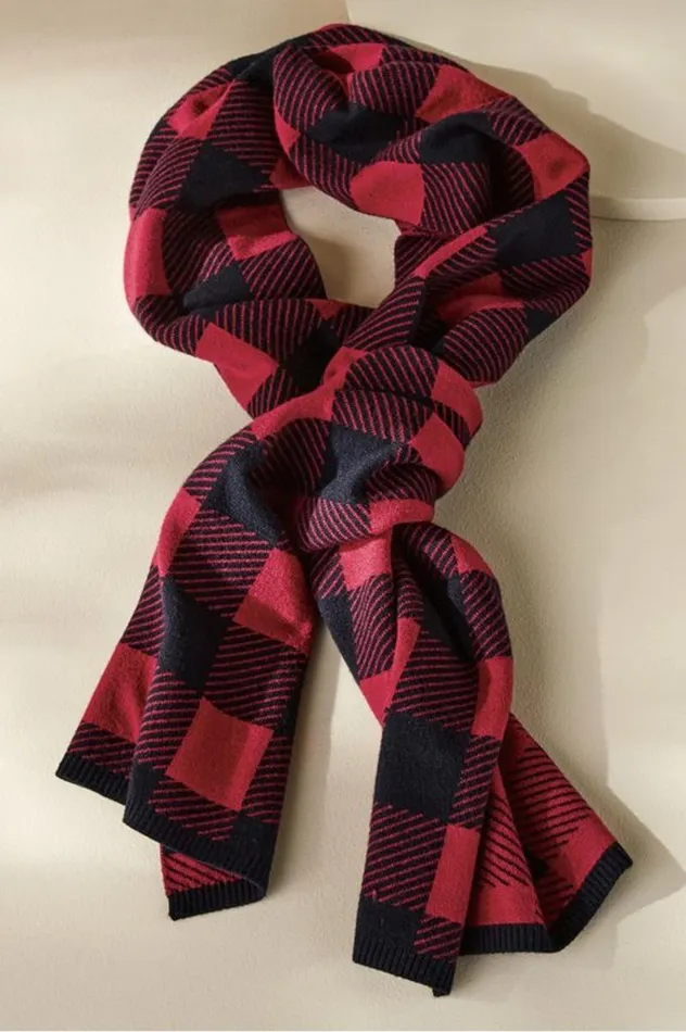 Women Bera Plaid Scarf Rio Red Buffalo Check Soft Surroundings Scarves and Wraps Women Bera Plaid Scarf Rio Red Buffalo Check Soft Surroundings Scarves and Wraps