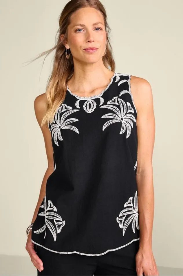 Women Bernita Top Black Soft Surroundings Tops