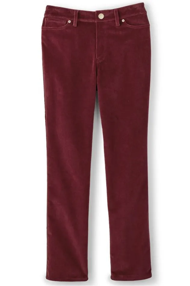 Women Blakely Velveteen Pants Cabernet Soft Surroundings Pants Women Blakely Velveteen Pants Cabernet Soft Surroundings Pants