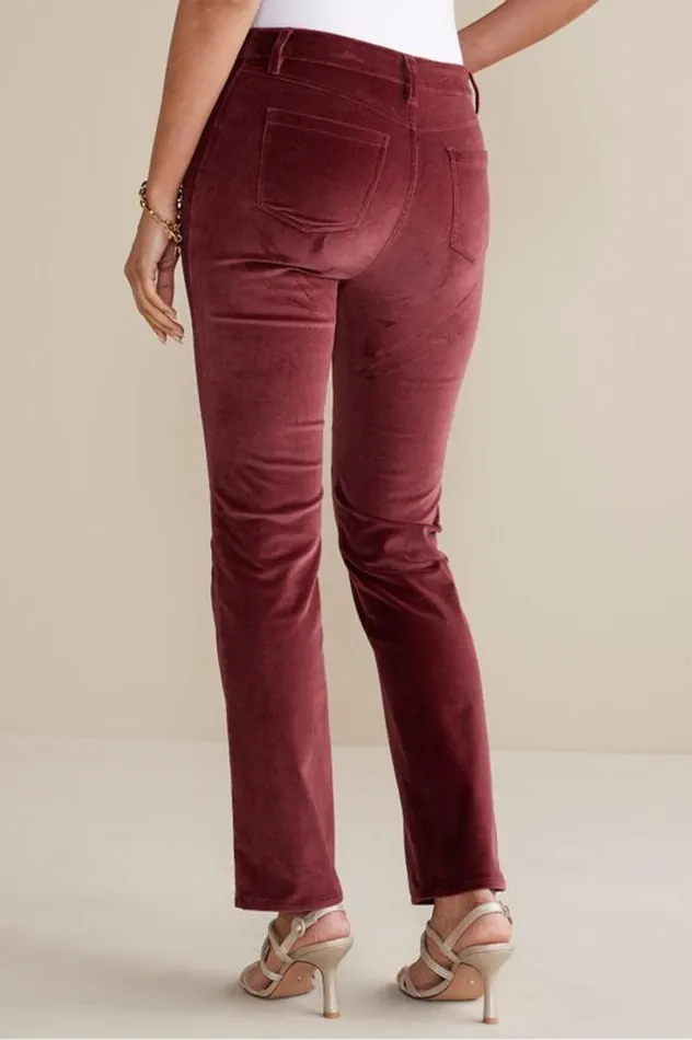 Women Blakely Velveteen Pants Cabernet Soft Surroundings Pants Women Blakely Velveteen Pants Cabernet Soft Surroundings Pants