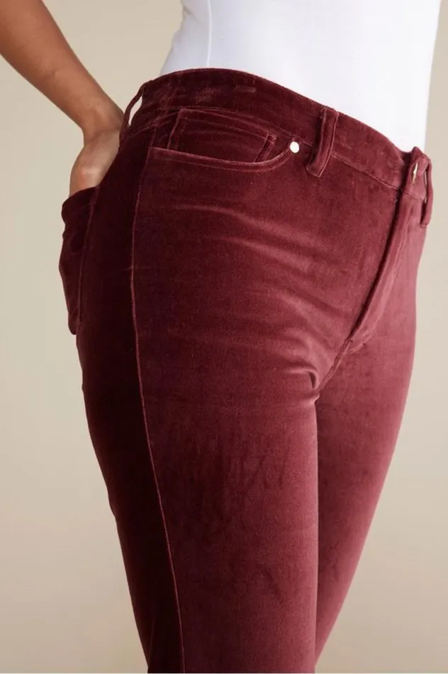 Women Blakely Velveteen Pants Cabernet Soft Surroundings Pants Women Blakely Velveteen Pants Cabernet Soft Surroundings Pants