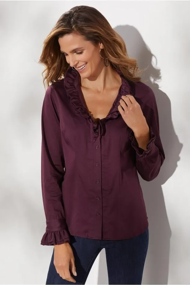 Women Boleyn Shirt White Soft Surroundings Tops Women Boleyn Shirt White Soft Surroundings Tops