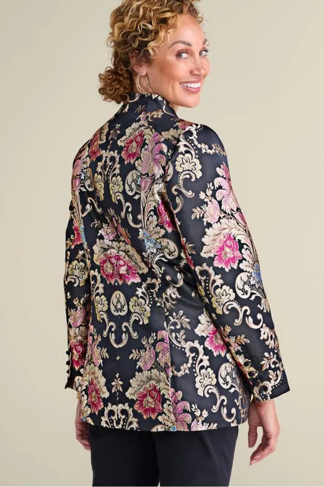 Women Branca Jacquard Jacket Rose Baroque Jacquard Soft Surroundings Jackets and Coats Women Branca Jacquard Jacket Rose Baroque Jacquard Soft Surroundings Jackets and Coats