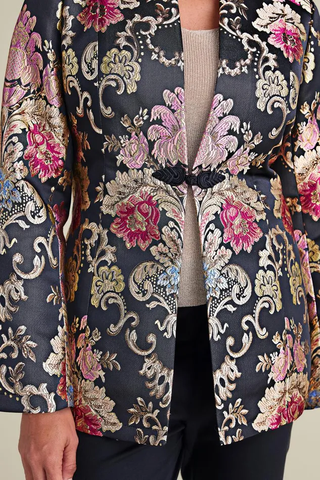 Women Branca Jacquard Jacket Rose Baroque Jacquard Soft Surroundings Jackets and Coats Women Branca Jacquard Jacket Rose Baroque Jacquard Soft Surroundings Jackets and Coats
