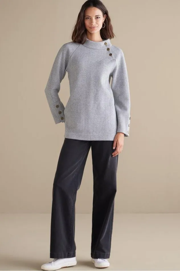 Women Brooke Tunic Blackwhite Combo Soft Surroundings Tops Women Brooke Tunic Blackwhite Combo Soft Surroundings Tops