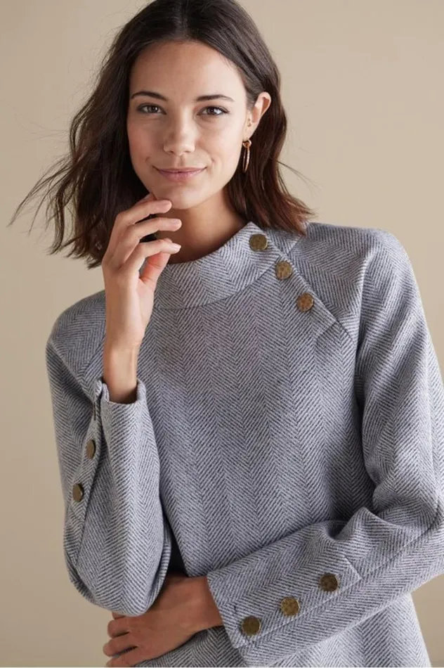 Women Brooke Tunic Blackwhite Combo Soft Surroundings Tops Women Brooke Tunic Blackwhite Combo Soft Surroundings Tops