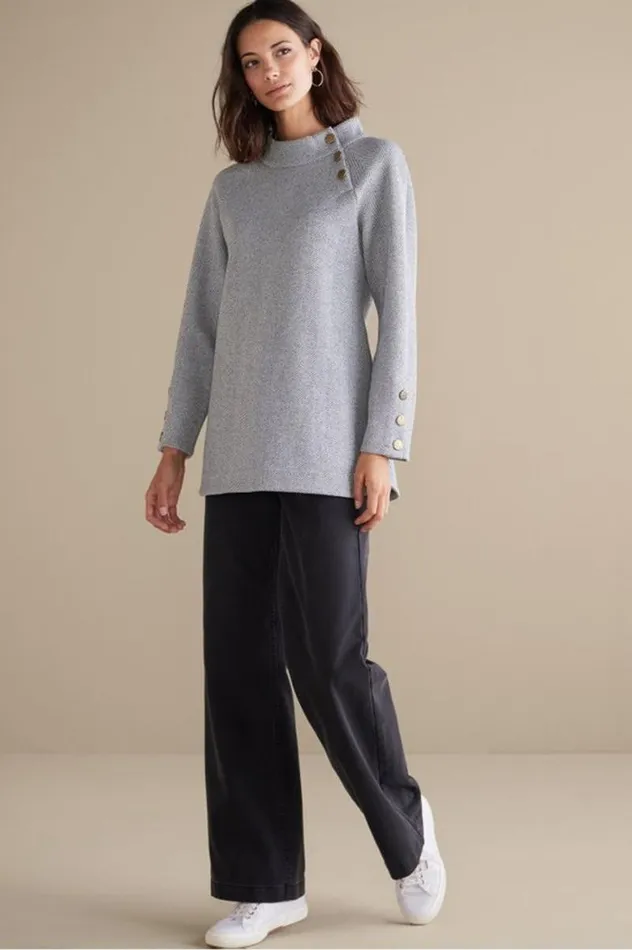 Women Brooke Tunic Blackwhite Combo Soft Surroundings Tops Women Brooke Tunic Blackwhite Combo Soft Surroundings Tops