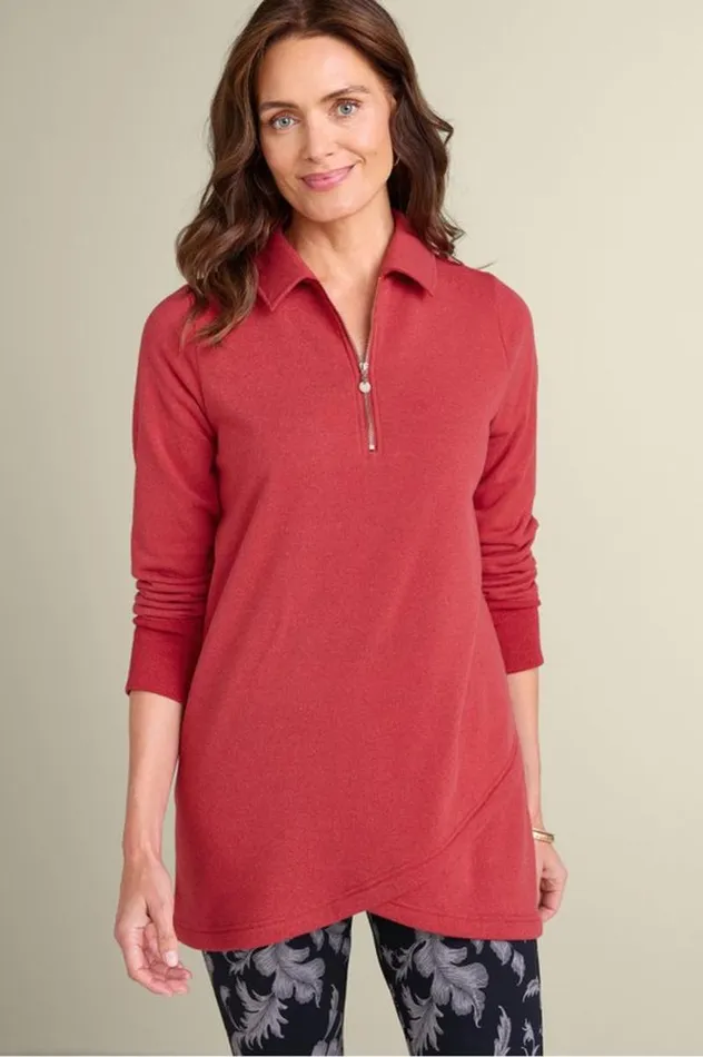 Women Calla Top Persian Red Heather Soft Surroundings Tops
