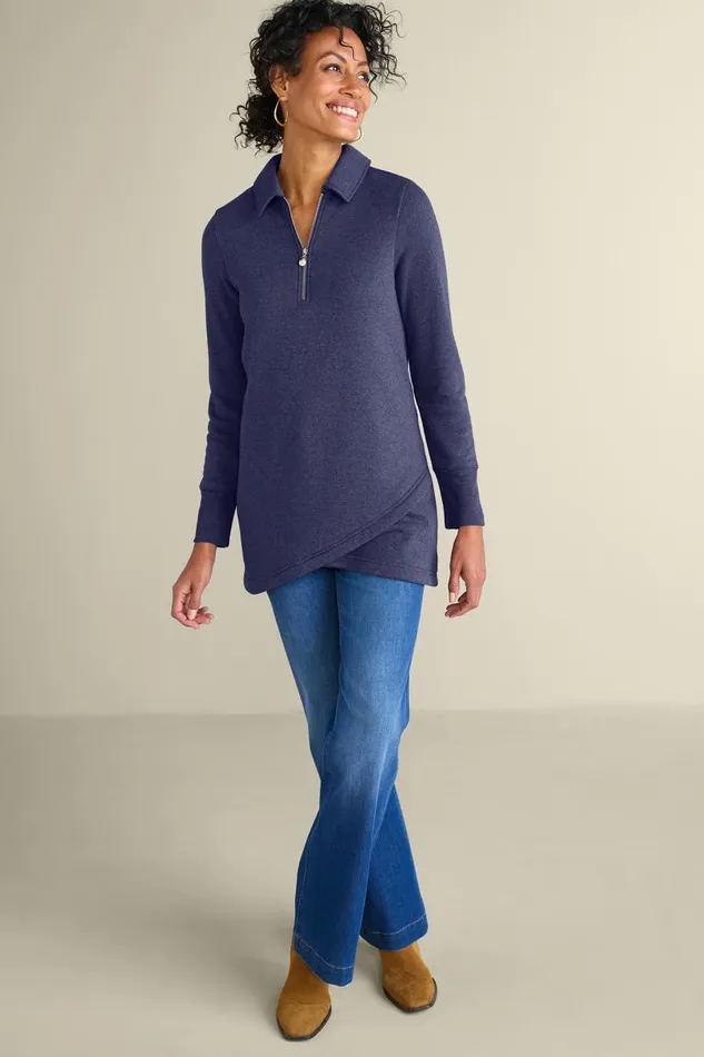 Women Calla Top Persian Red Heather Soft Surroundings Tops Women Calla Top Persian Red Heather Soft Surroundings Tops