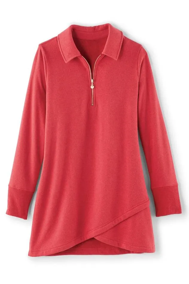 Women Calla Top Persian Red Heather Soft Surroundings Tops Women Calla Top Persian Red Heather Soft Surroundings Tops