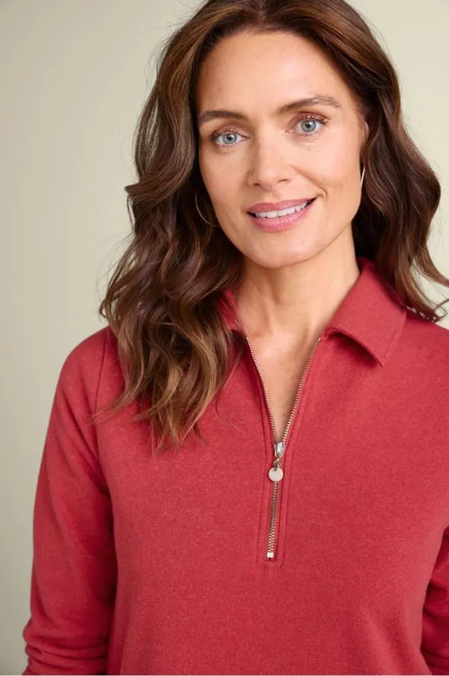 Women Calla Top Persian Red Heather Soft Surroundings Tops Women Calla Top Persian Red Heather Soft Surroundings Tops