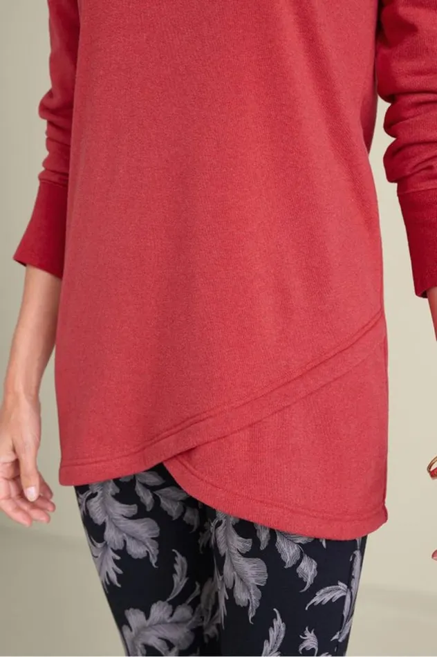 Women Calla Top Persian Red Heather Soft Surroundings Tops Women Calla Top Persian Red Heather Soft Surroundings Tops