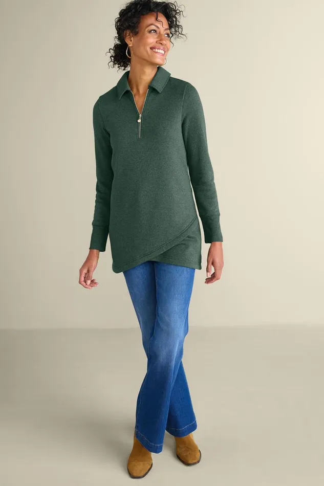 Women Calla Top Persian Red Heather Soft Surroundings Tops Women Calla Top Persian Red Heather Soft Surroundings Tops