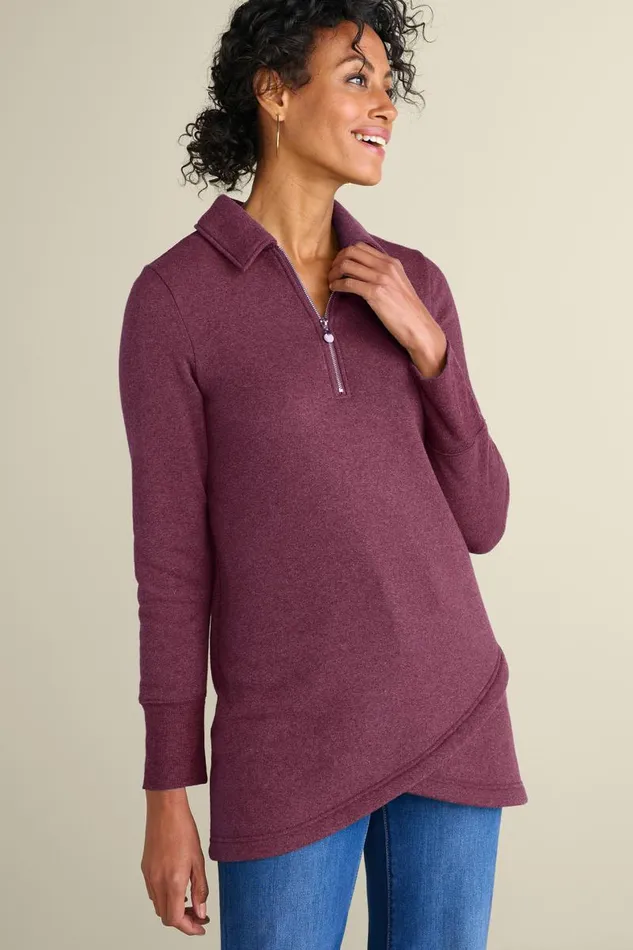 Women Calla Top Persian Red Heather Soft Surroundings Tops Women Calla Top Persian Red Heather Soft Surroundings Tops