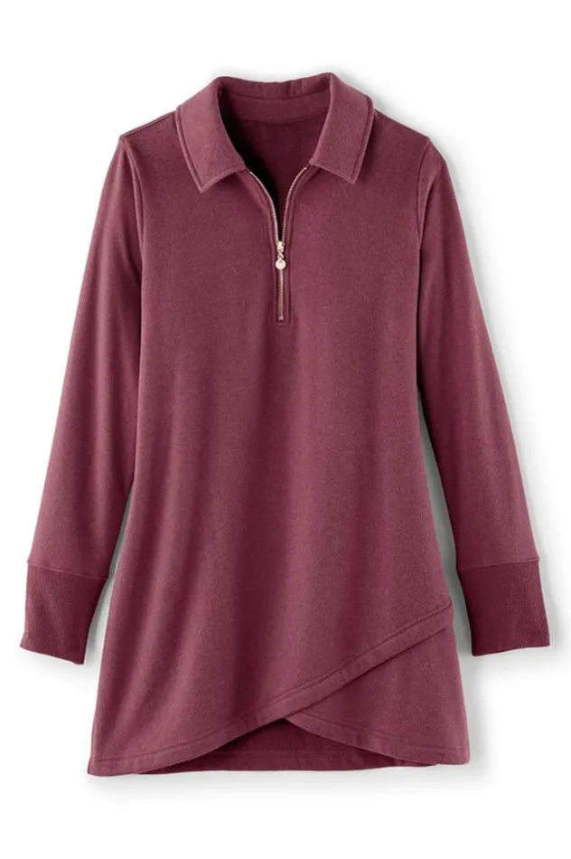 Women Calla Top Persian Red Heather Soft Surroundings Tops Women Calla Top Persian Red Heather Soft Surroundings Tops