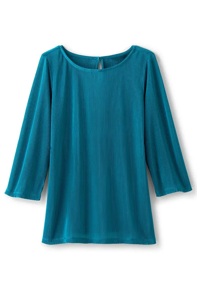 Women Cella Plisse Tunic Deep Lagoon Soft Surroundings Tops Women Cella Plisse Tunic Deep Lagoon Soft Surroundings Tops