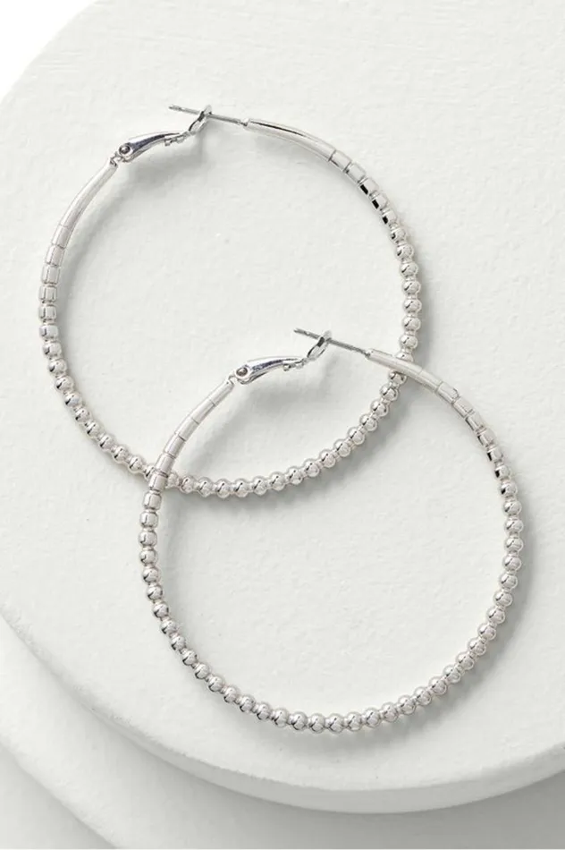Women Circa Hoop Earring Silver Soft Surroundings Jewelry