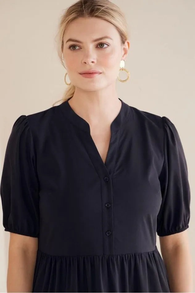 Women Claudia Midi Dress Black Soft Surroundings Dresses Women Claudia Midi Dress Black Soft Surroundings Dresses