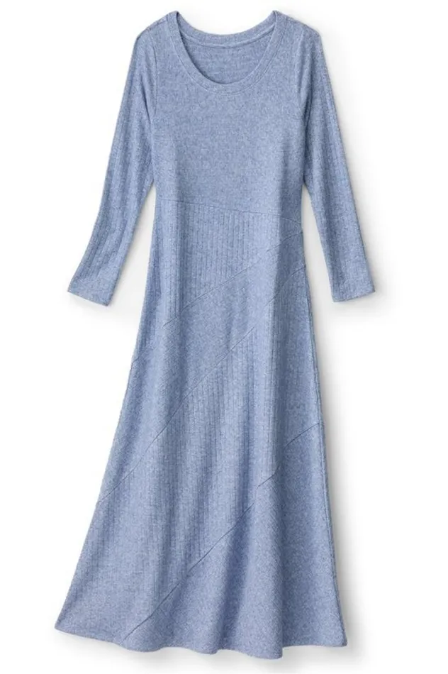 Women Clio Dress Soft Blue Heather Soft Surroundings Dresses Women Clio Dress Soft Blue Heather Soft Surroundings Dresses