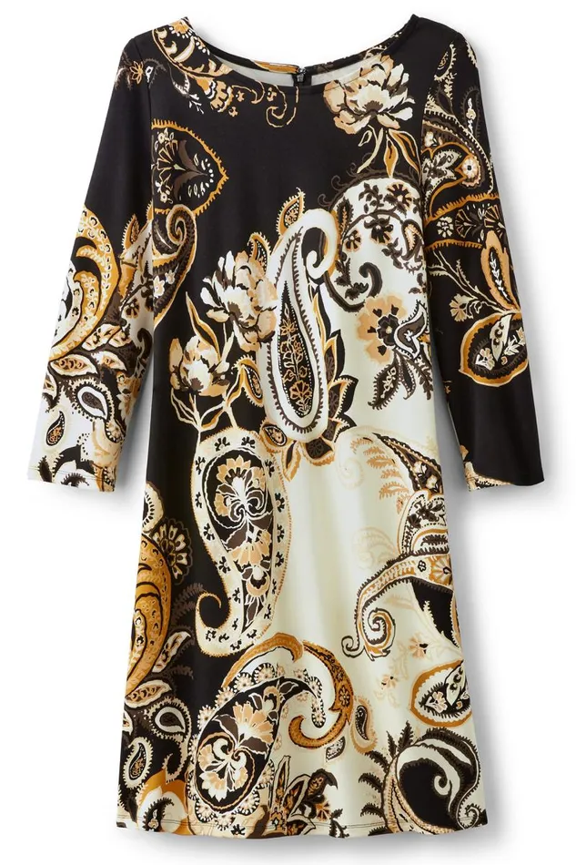 Women Clotilde Ponte Dress Autumn Paisley Soft Surroundings Dresses Women Clotilde Ponte Dress Autumn Paisley Soft Surroundings Dresses