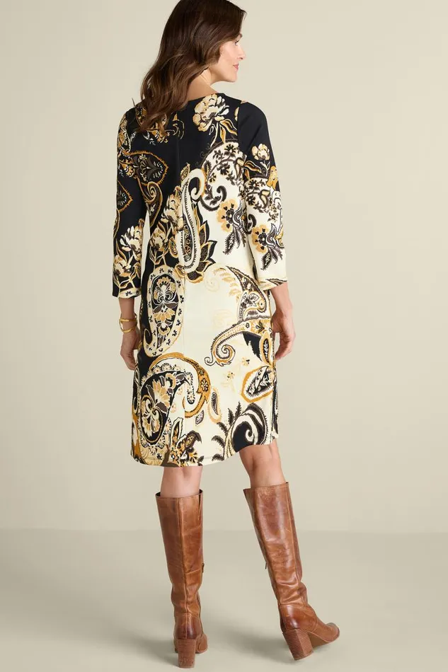 Women Clotilde Ponte Dress Autumn Paisley Soft Surroundings Dresses Women Clotilde Ponte Dress Autumn Paisley Soft Surroundings Dresses