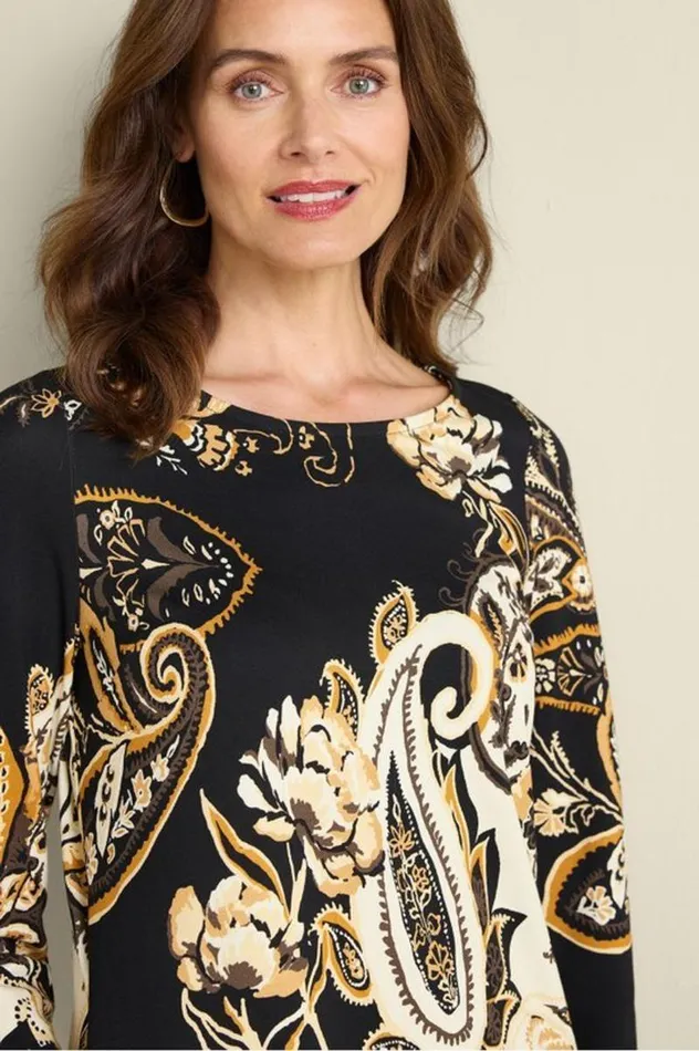 Women Clotilde Ponte Dress Autumn Paisley Soft Surroundings Dresses Women Clotilde Ponte Dress Autumn Paisley Soft Surroundings Dresses