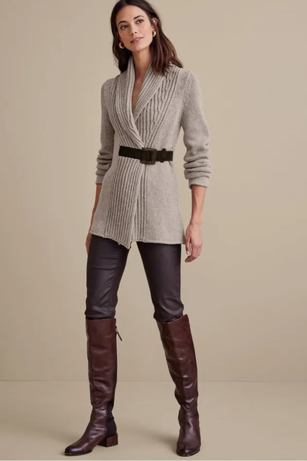 Women Country Weekend Sweater Taupe Soft Surroundings Tops Women Country Weekend Sweater Taupe Soft Surroundings Tops