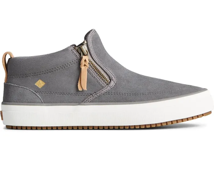 Women Crest Lug Suede Chukka Grey Sperry Boots