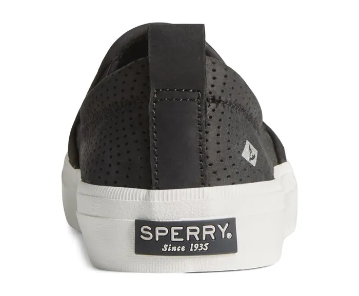 Women Crest Twin Gore Leather Wave Perforated Sneaker Black Sperry Sneakers Women Crest Twin Gore Leather Wave Perforated Sneaker Black Sperry Sneakers