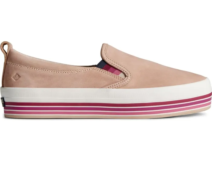 Women Crest Twin Gore Platform Stripe Slip On Sneaker Rose Sperry Sneakers Women Crest Twin Gore Platform Stripe Slip On Sneaker Rose Sperry Sneakers