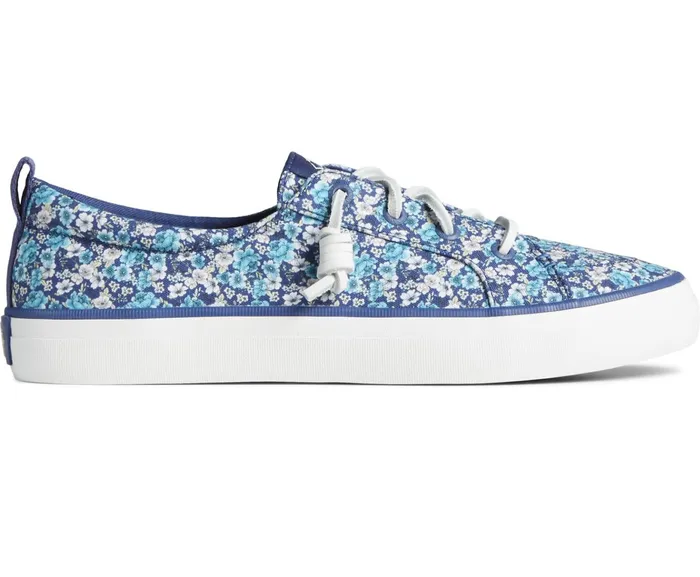 Women Crest Vibe Floral Sneaker Navy Sperry Sneakers