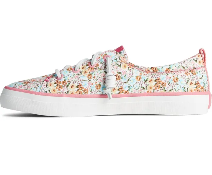 Women Crest Vibe Floral Sneaker Peach Sperry Sneakers Women Crest Vibe Floral Sneaker Peach Sperry Sneakers