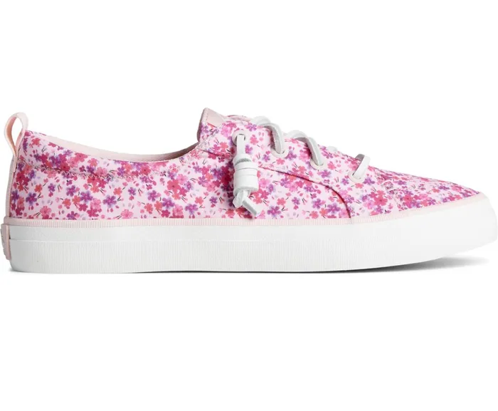 Women Crest Vibe Floral Sneaker Pink Sperry Sneakers