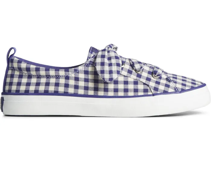 Women Crest Vibe Gingham Sneaker Blue Sperry Sneakers