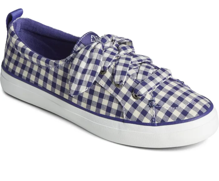 Women Crest Vibe Gingham Sneaker Blue Sperry Sneakers Women Crest Vibe Gingham Sneaker Blue Sperry Sneakers