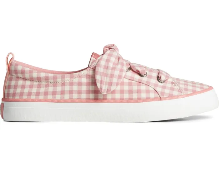Women Crest Vibe Gingham Sneaker Pink Sperry Sneakers