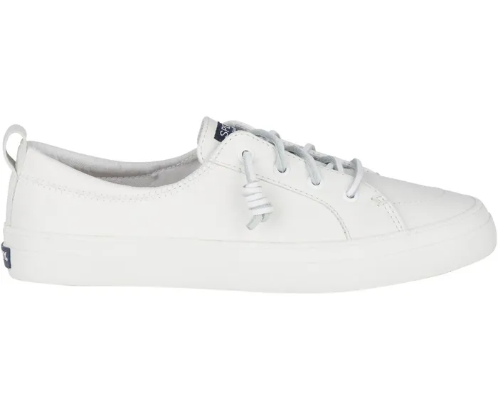 Women Crest Vibe Leather Sneaker White Sperry Sneakers