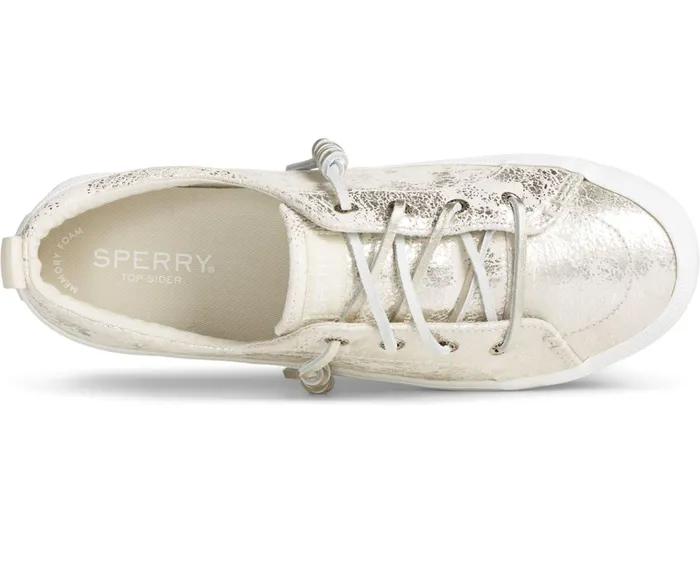 Women Crest Vibe Metallic Sneaker Metallic White Sperry Sneakers Women Crest Vibe Metallic Sneaker Metallic White Sperry Sneakers