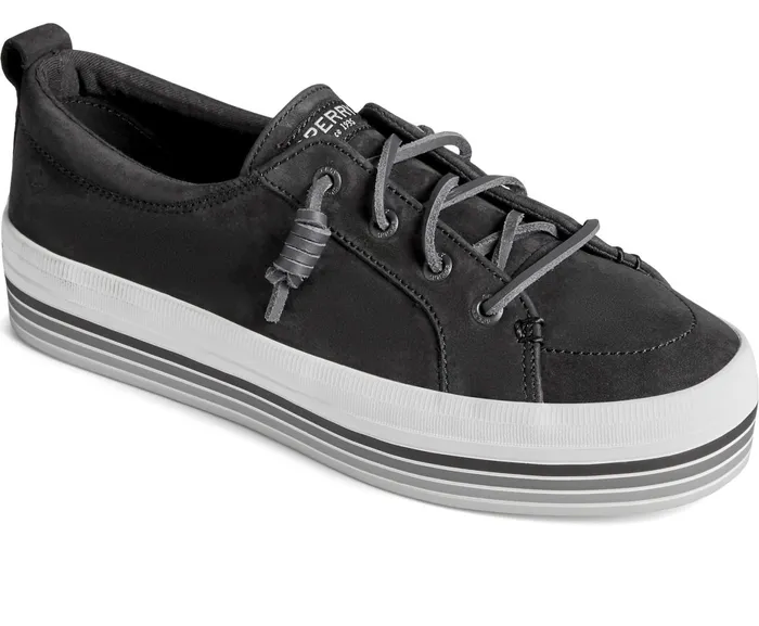 Women Crest Vibe Platform Stripe Sneaker Black Sperry Sneakers Women Crest Vibe Platform Stripe Sneaker Black Sperry Sneakers
