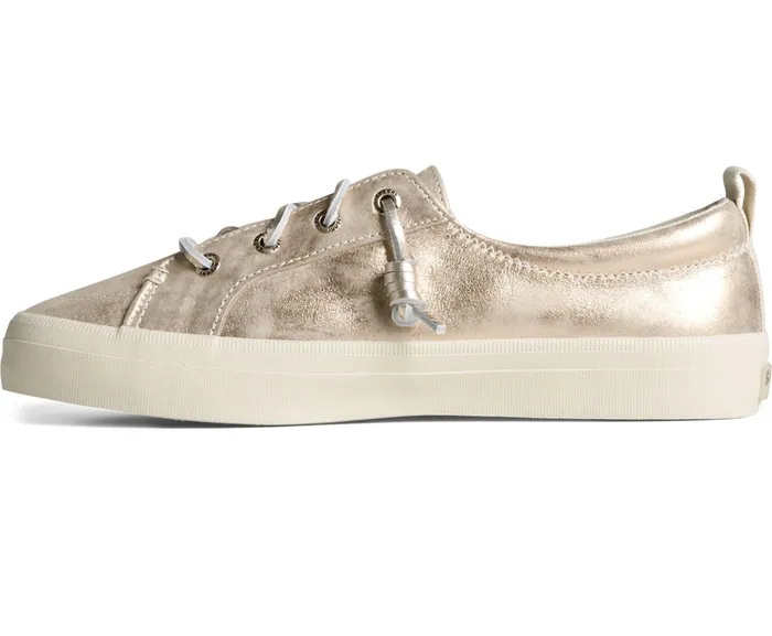 Women Crest Vibe Shimmer Leather Sneaker Ivory Sperry Sneakers Women Crest Vibe Shimmer Leather Sneaker Ivory Sperry Sneakers